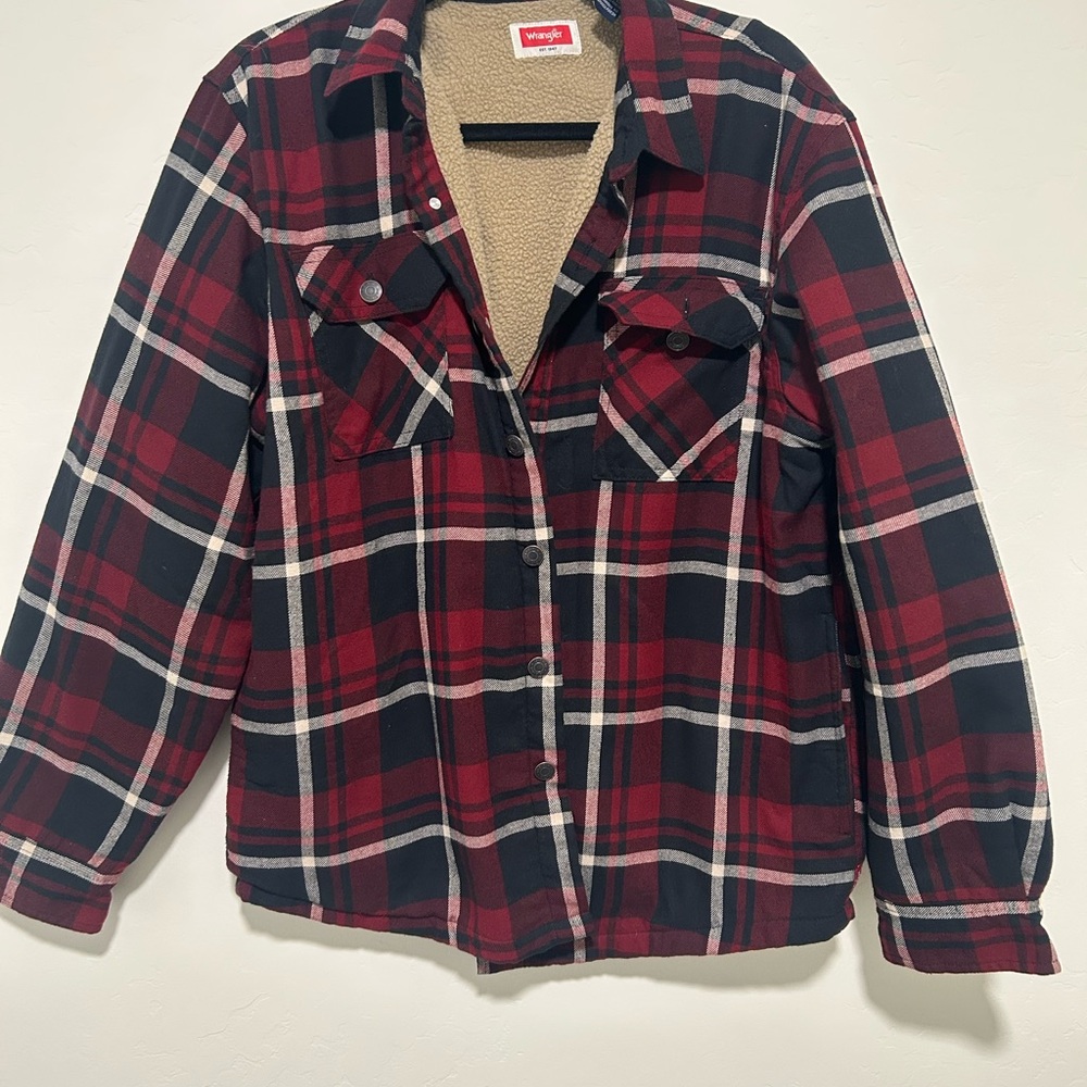 Wrangler Red and Black Plaid Jacket